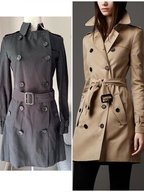 Burberry Mid-Length Cotton Gabardine Trench Coat